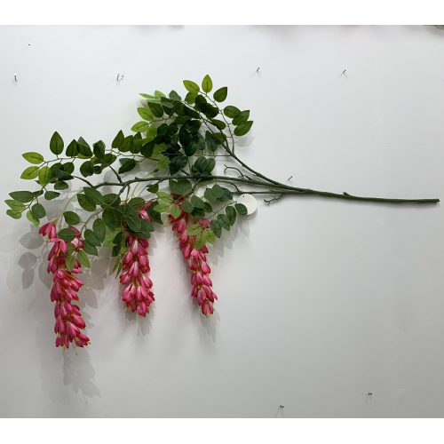 125cm Black Dragon Artificial Wisteria Spray - Fuchsia