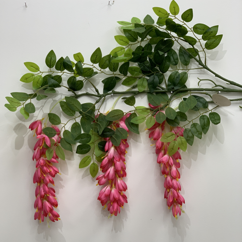 125cm Black Dragon Artificial Wisteria Spray - Fuchsia – Wholesale Wisteria for Wedding Decorators | WeddingMart