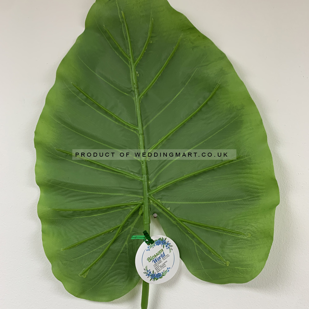 70cm Artificial Alocasia Leaf – Wholesale Tree Leaves and Sprays for Wedding Decorators | WeddingMart