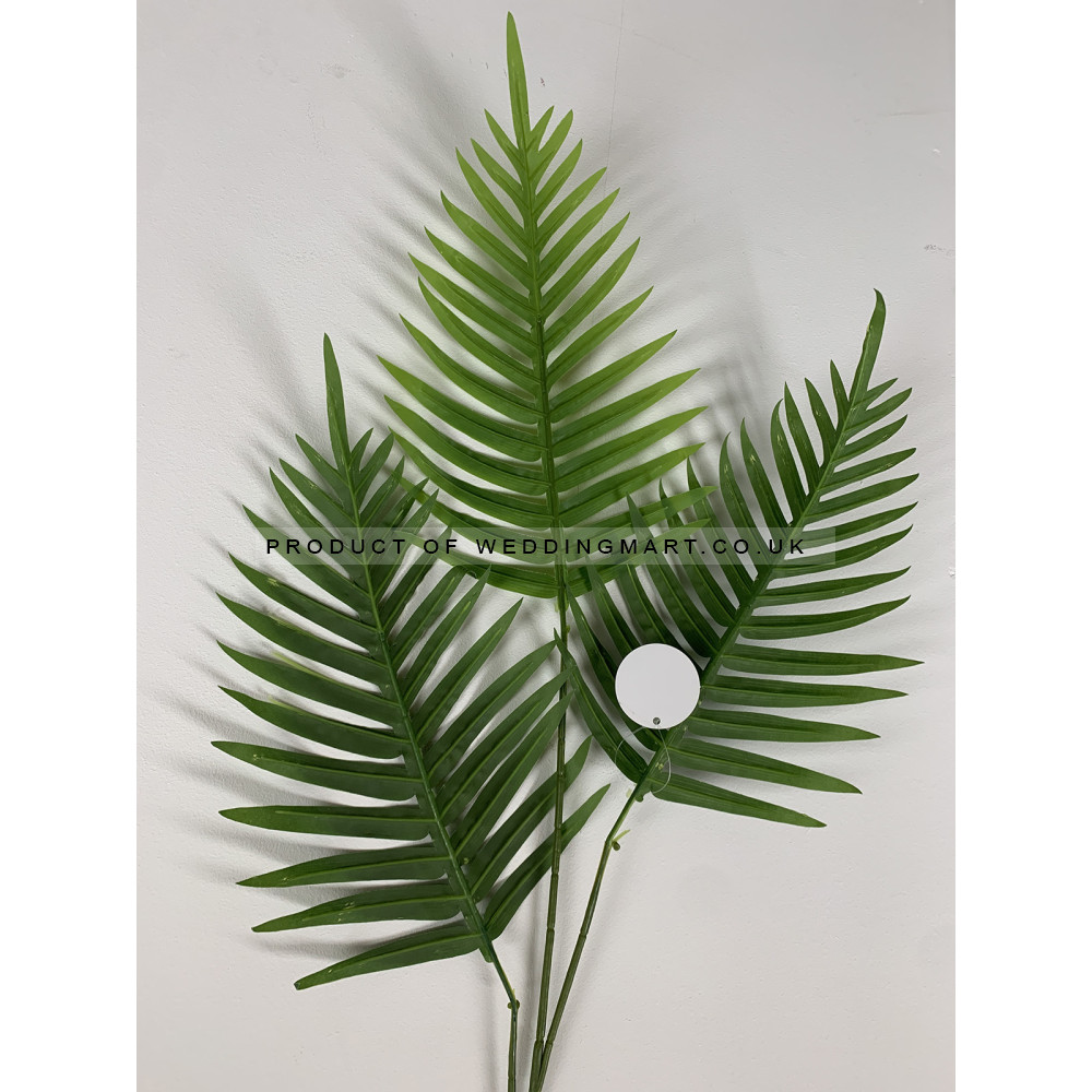 3 Branch Artificial Real Touch Coconut Palm Spray