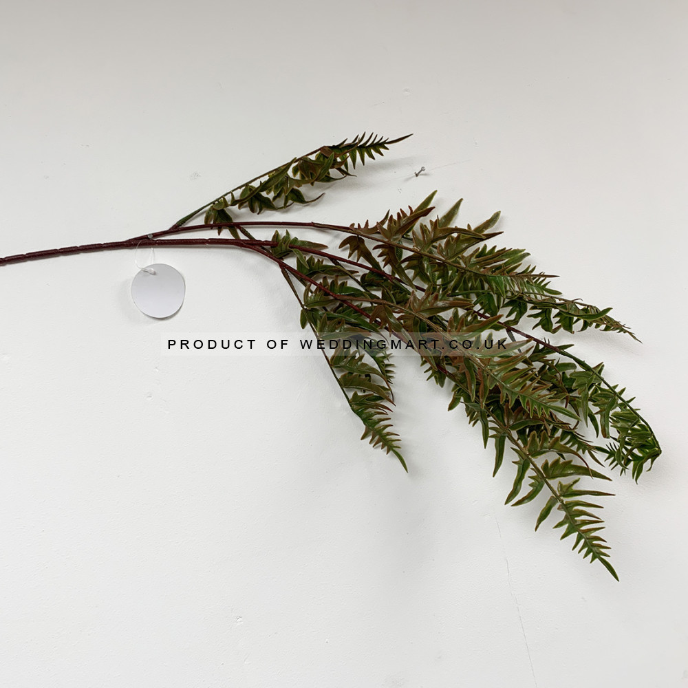 100cm Real Touch Hanging Fern Spray - Dark Green – Wholesale Tree Leaves and Sprays for Wedding Decorators | WeddingMart
