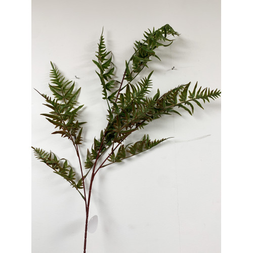 100cm Real Touch Hanging Fern Spray - Dark Green