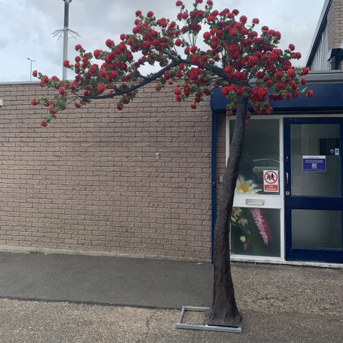 Artificial Rose Tree Spare Branch - RED – Wholesale Spare Tree Branches for Wedding Decorators | WeddingMart