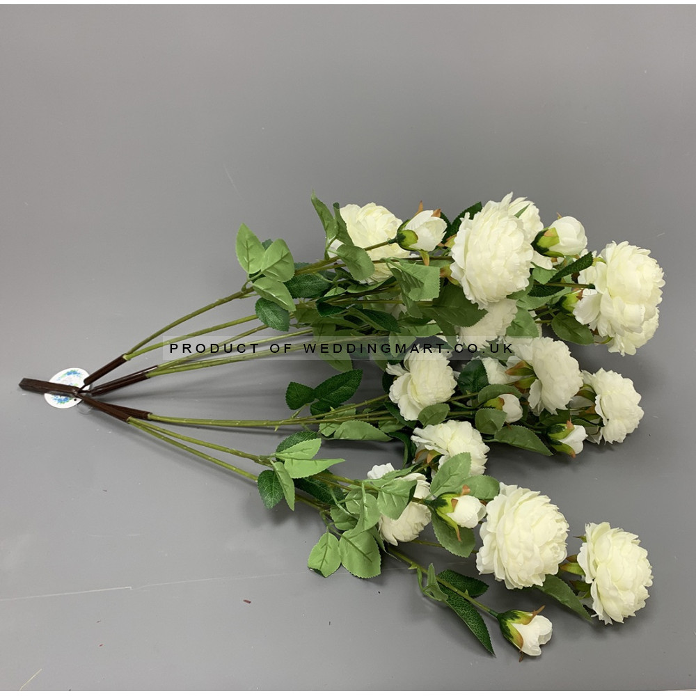 Artificial Rose Tree Spare Branch - Ivory