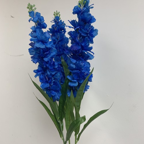 Artificial Delphinium Flower Stem - BLUE