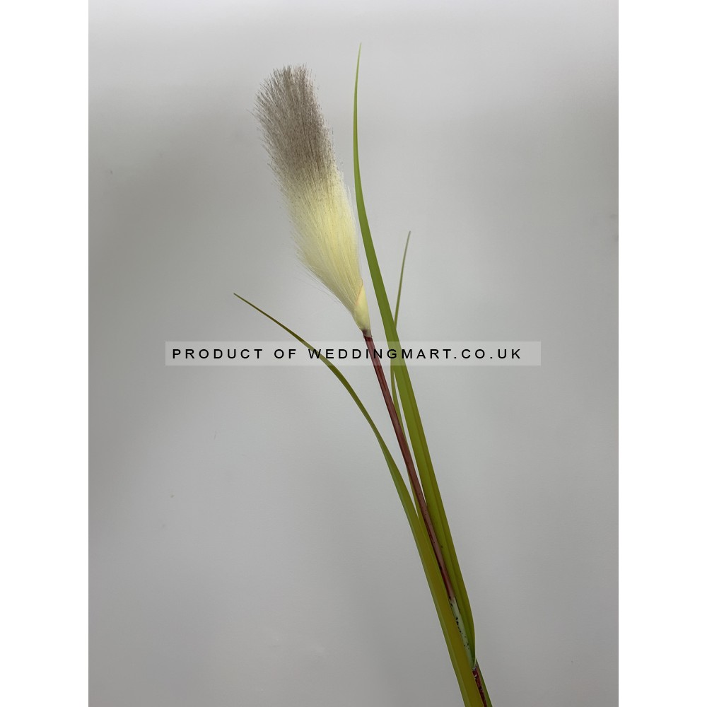 Artificial Faux Decorative Ivory Reed Grass Stem