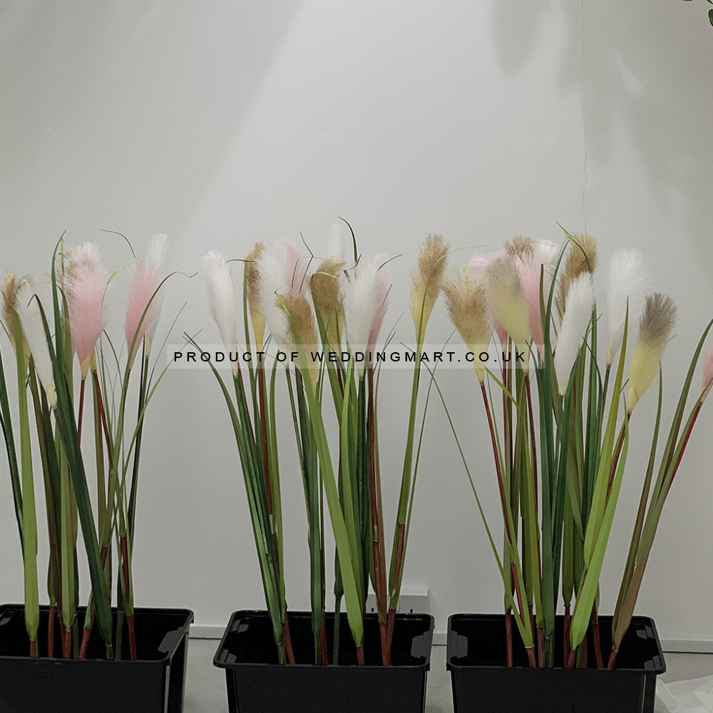 Artificial Real Touch Reed Grass Stem - Pink