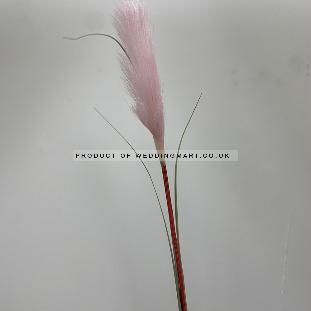Artificial Real Touch Reed Grass Stem - Pink