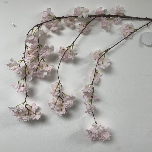 130cm Artificial Weeping Cherry Blossom Branch - Pink
