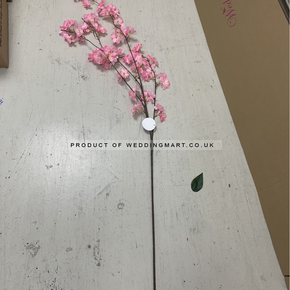 130cm Artificial Weeping Cherry Blossom Branch - Dark Pink – Wholesale Blossom Branches for Wedding Decorators | WeddingMart