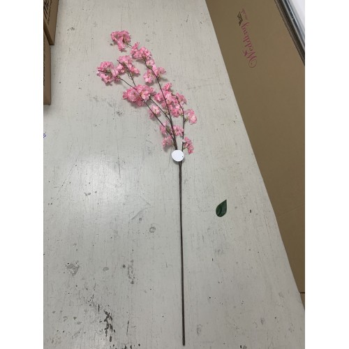 130cm Artificial Weeping Cherry Blossom Branch - Dark Pink