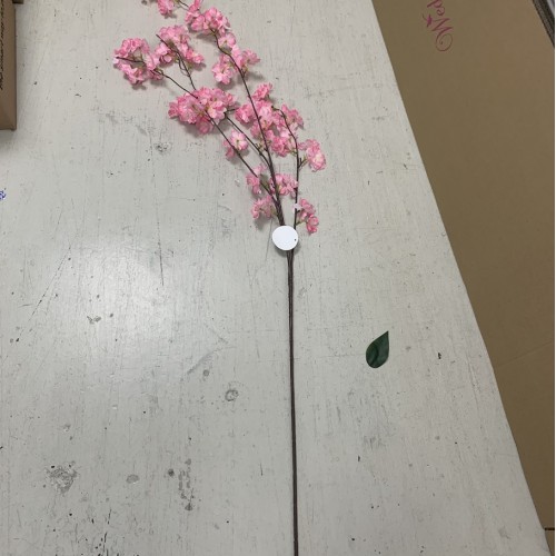 130cm Artificial Weeping Cherry Blossom Branch - Dark Pink