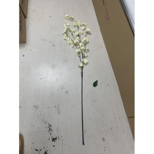 130cm Artificial Weeping Cherry Blossom Branch - IVORY