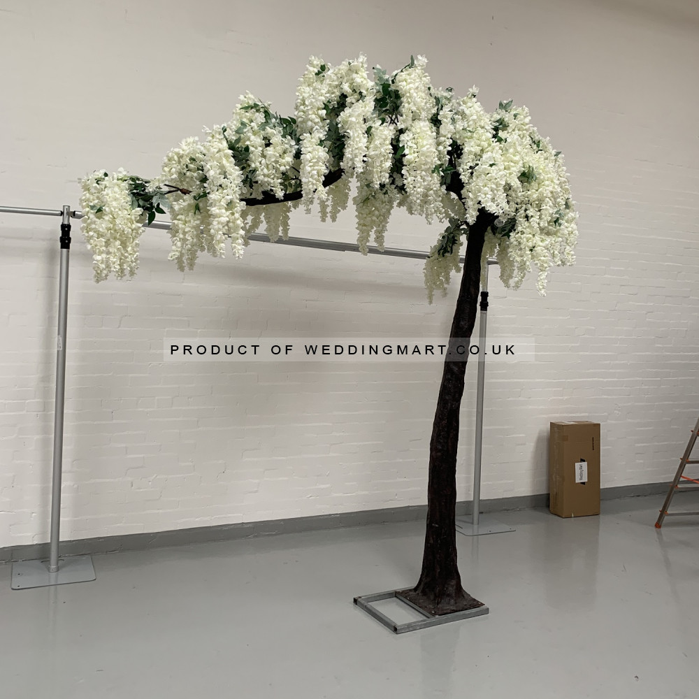 310cm Artificial Canopy  Arch Wisteria Tree - IVORY