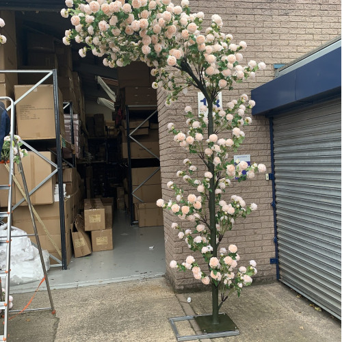 330cm Artificial Wedding Rose Tree Arch - MT301 – Wholesale Floral Tree Arch and Pergola for Wedding Decorators | WeddingMart