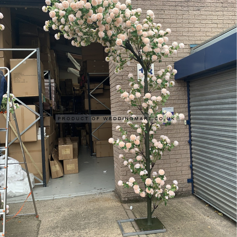330cm Artificial Wedding Rose Tree Arch - MT301 – Wholesale Floral Tree Arch and Pergola for Wedding Decorators | WeddingMart