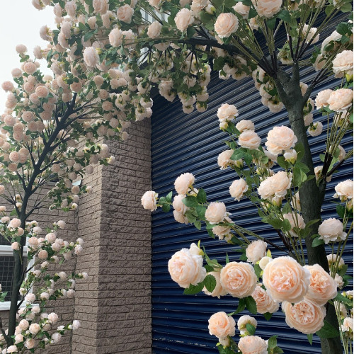 330cm Artificial Wedding Rose Tree Arch - MT301 – Wholesale Floral Tree Arch and Pergola for Wedding Decorators | WeddingMart