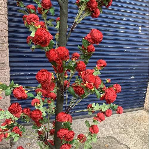 330cm Artificial Wedding Rose Tree Arch - MT16 RED – Wholesale Floral Tree Arch and Pergola for Wedding Decorators | WeddingMart