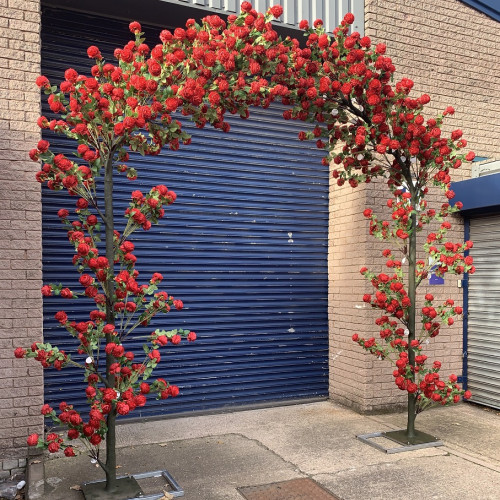 330cm Artificial Wedding Rose Tree Arch - MT16 RED – Wholesale Floral Tree Arch and Pergola for Wedding Decorators | WeddingMart