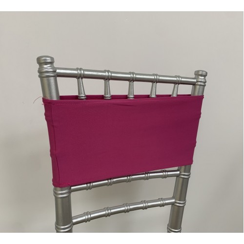 Hot Pink Spandex Chair Band - Pack of 10