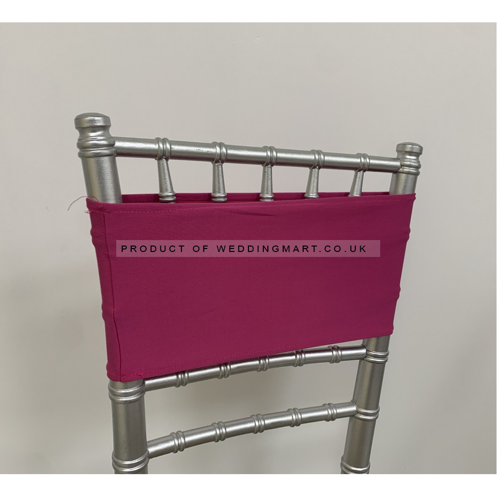 Hot Pink Spandex Chair Band - Pack of 10