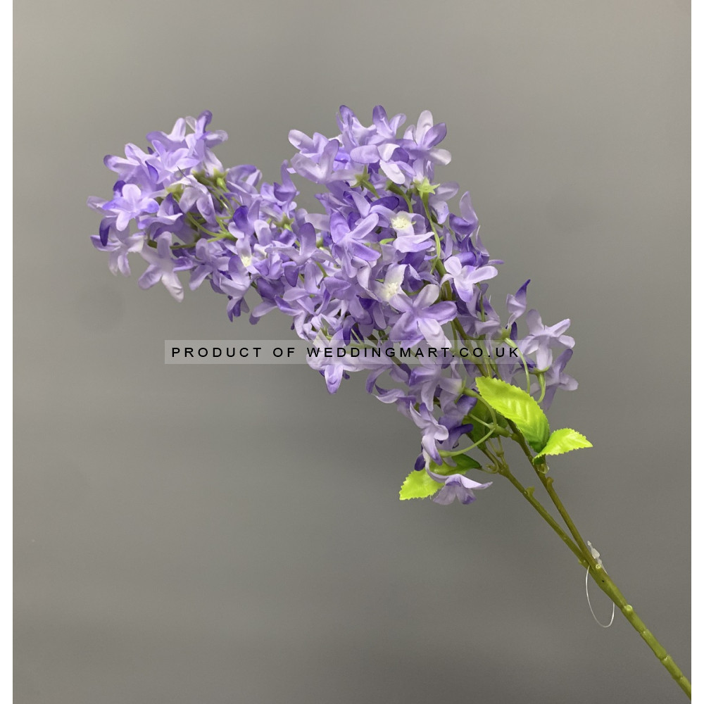 70cm Artificial Cross Cherry Blossom Spray - Purple