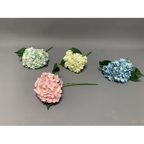 37cm Artificial Premium Hydrangea Spray - Ivory