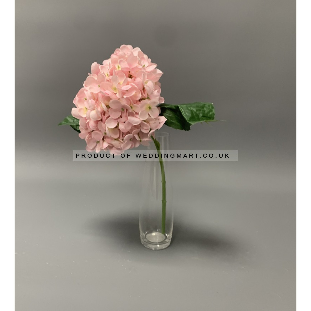 37cm Artificial Premium Hydrangea Spray - Pink