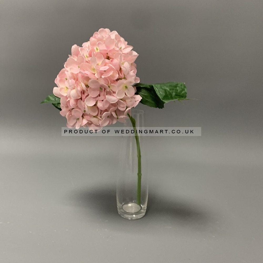 37cm Artificial Premium Hydrangea Spray - Pink