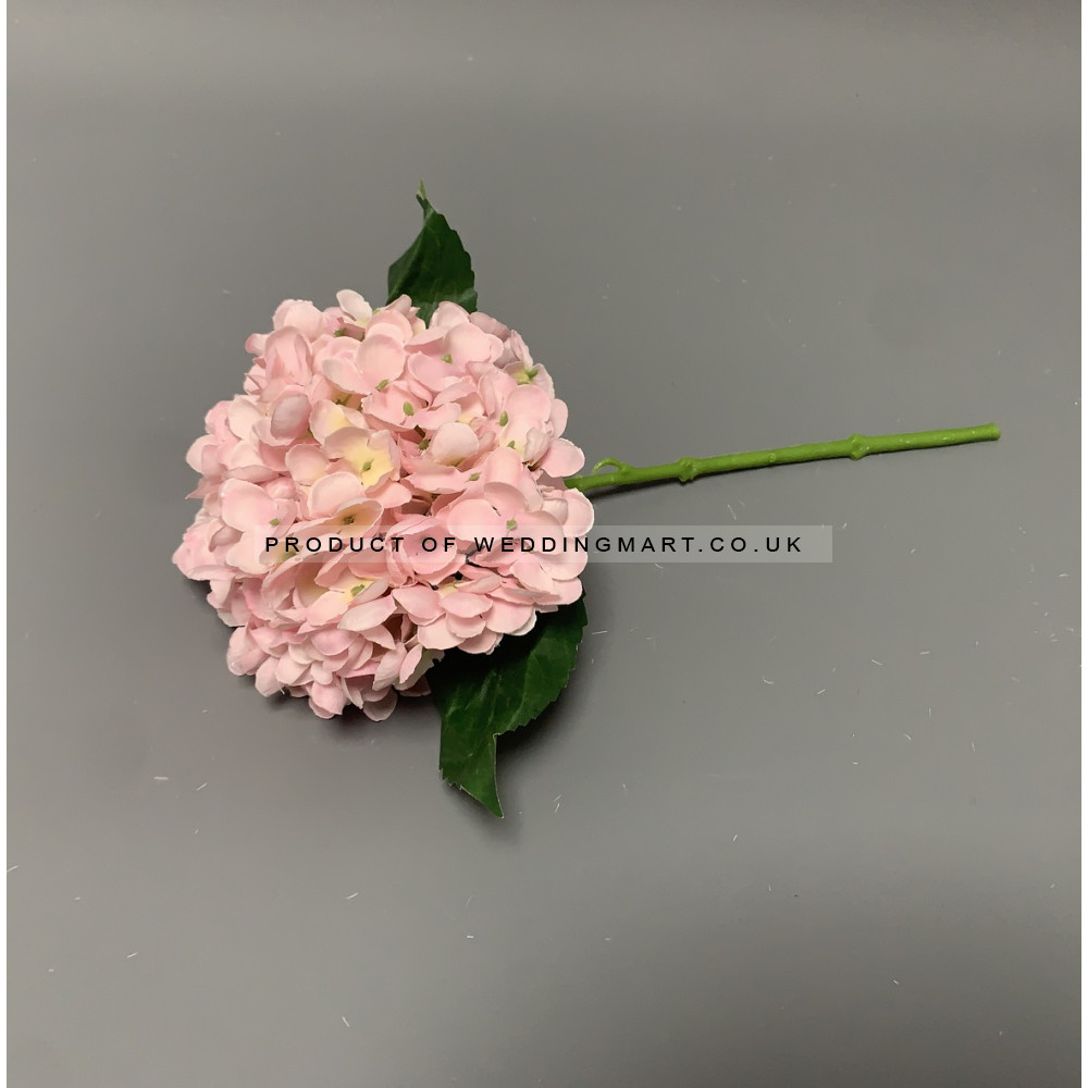 37cm Artificial Premium Hydrangea Spray - Pink