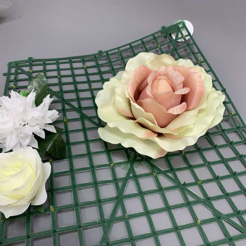 20cm XL Giant Satin Rose Head - Dusky & IVORY