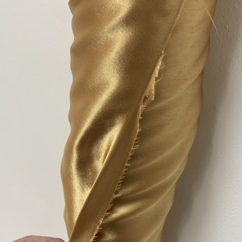 5 Meter Decorative Satin Fabric - Gold