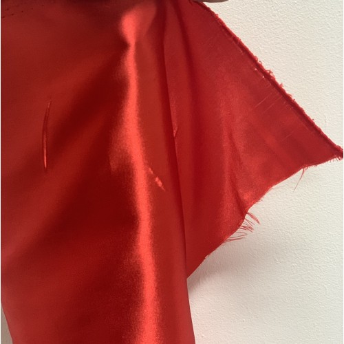 5 Meter Decorative Satin Fabric - Red