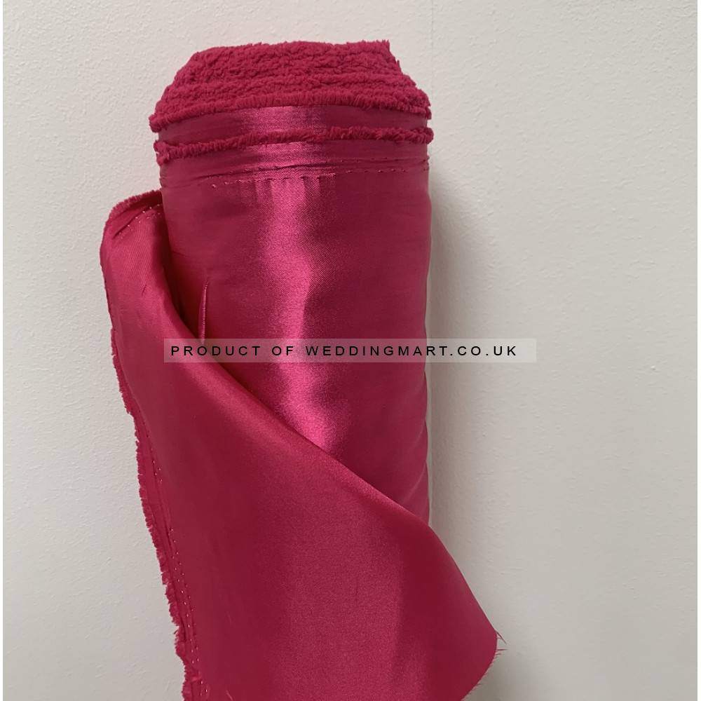 5 Meter Decorative Satin Fabric - Fuchsia 