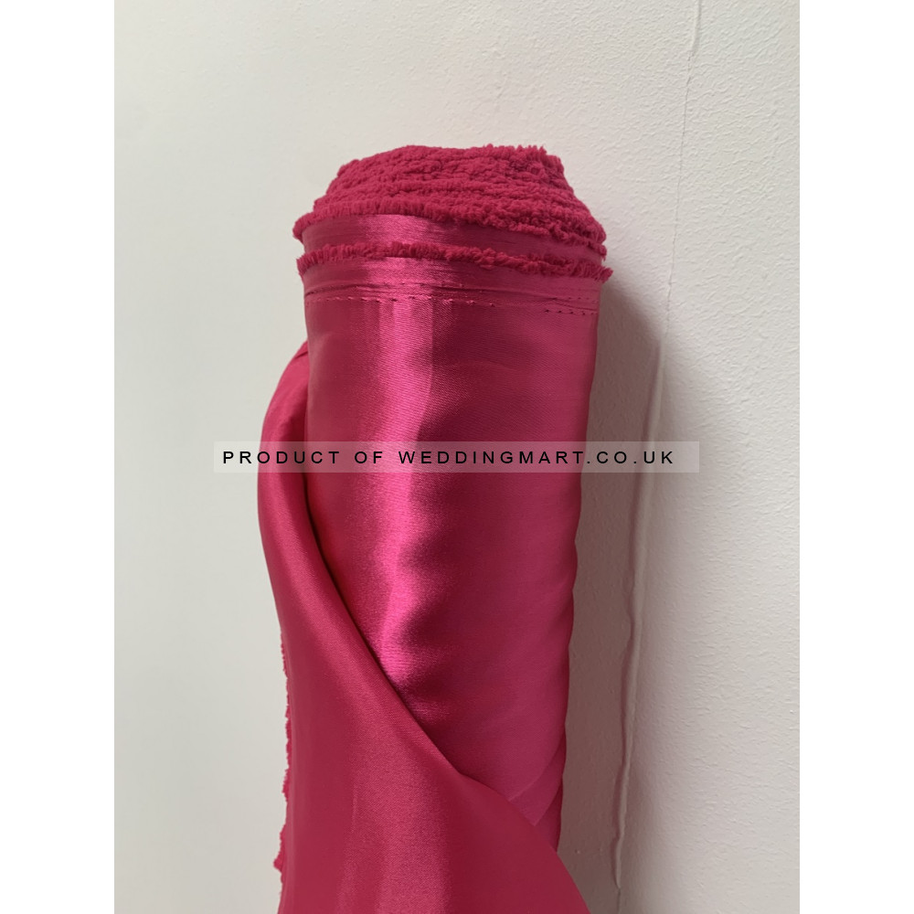 5 Meter Decorative Satin Fabric - Fuchsia 