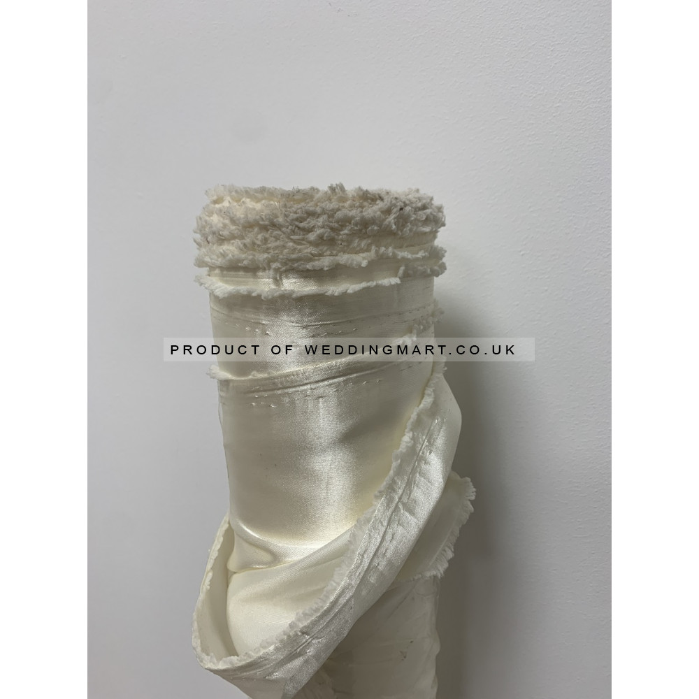 5 Meter Decorative Satin Fabric - IVORY