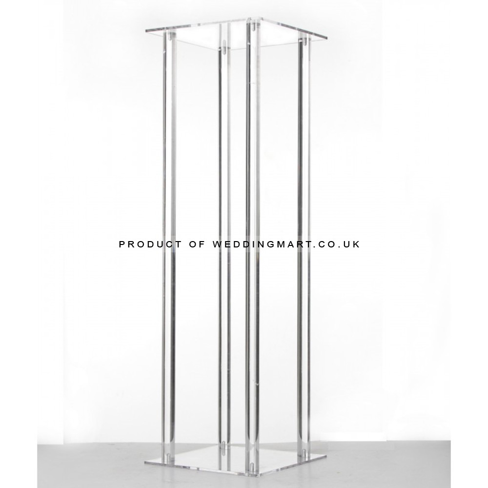 100cm Clear Acrylic Wedding Table Centerpiece Flower Stand