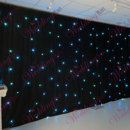 3Mx3M BLACK RGB LED Starlight LED Wedding Backdrop – Wholesale LED Starlight Backdrops for Wedding Decorators | WeddingMart