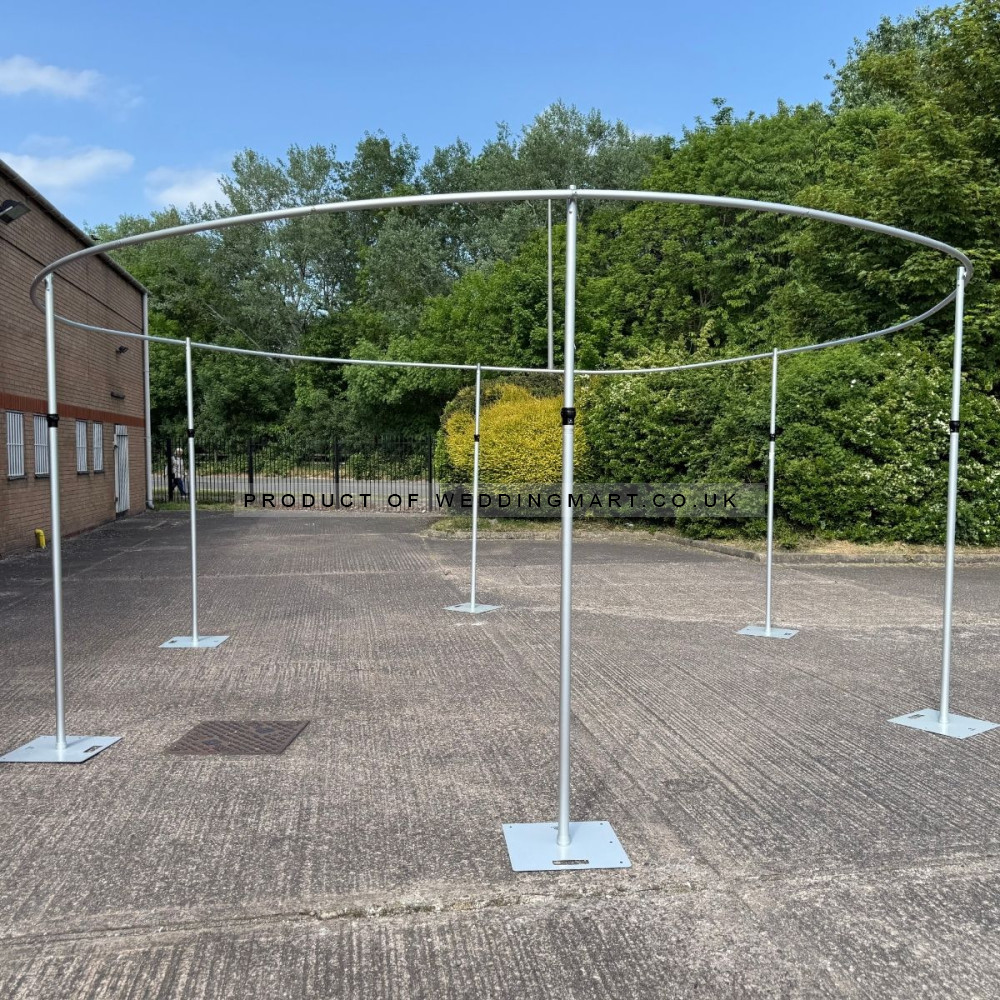 6M Round Crossbar Kit for Pipe and Drape System – Wholesale Pipe and Drape Kits for Wedding Decorators | WeddingMart