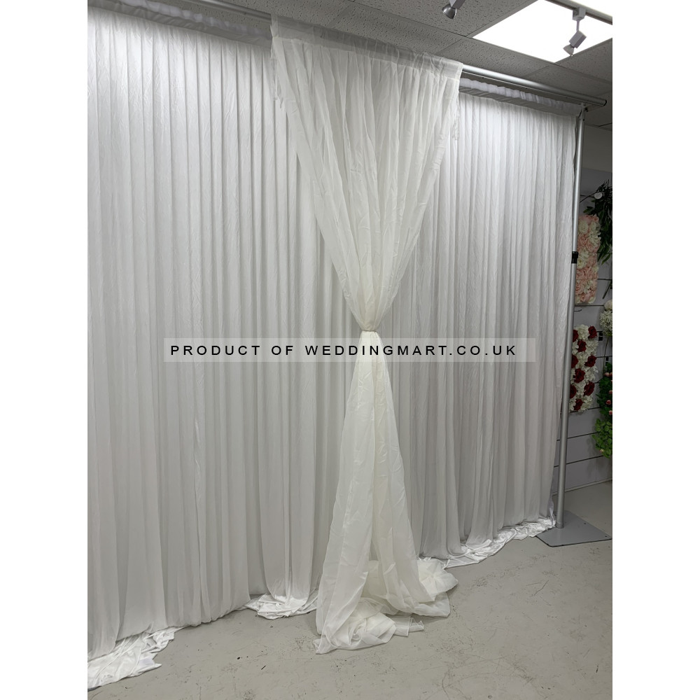 1m (w) x 4m (h) Voil Overlay Panel - IVORY