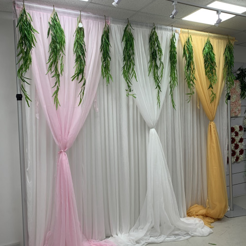 1m (w) x 4m (h) Voil Overlay Panel - Rose Gold – Wholesale Voil Overlays for Wedding Decorators | WeddingMart