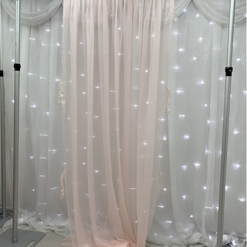 1m (w) x 4m (h) Voil Overlay Panel - Rose Gold – Wholesale Voil Overlays for Wedding Decorators | WeddingMart