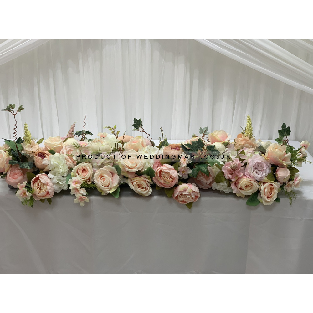 100cm Wedding Top Table Floral Runner - TR2206