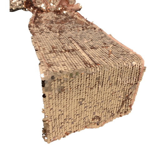 Big Payette Sequin Wedding Table Runner - ROSE GOLD Big Payette Sequin Wedding Table Runner - ROSE GOLD