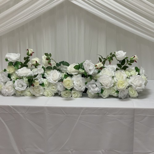 100cm Wedding Top Table Floral Runner - TR2202