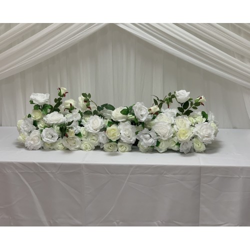 100cm Wedding Top Table Floral Runner - TR2202
