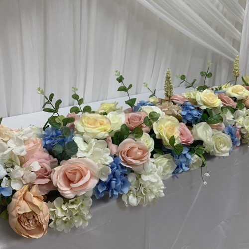 100cm Wedding Top Table Floral Runner - TR2204