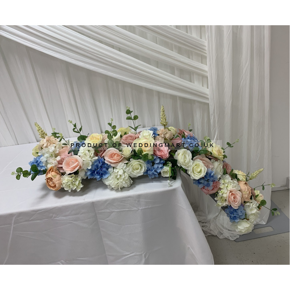 100cm Wedding Top Table Floral Runner - TR2204