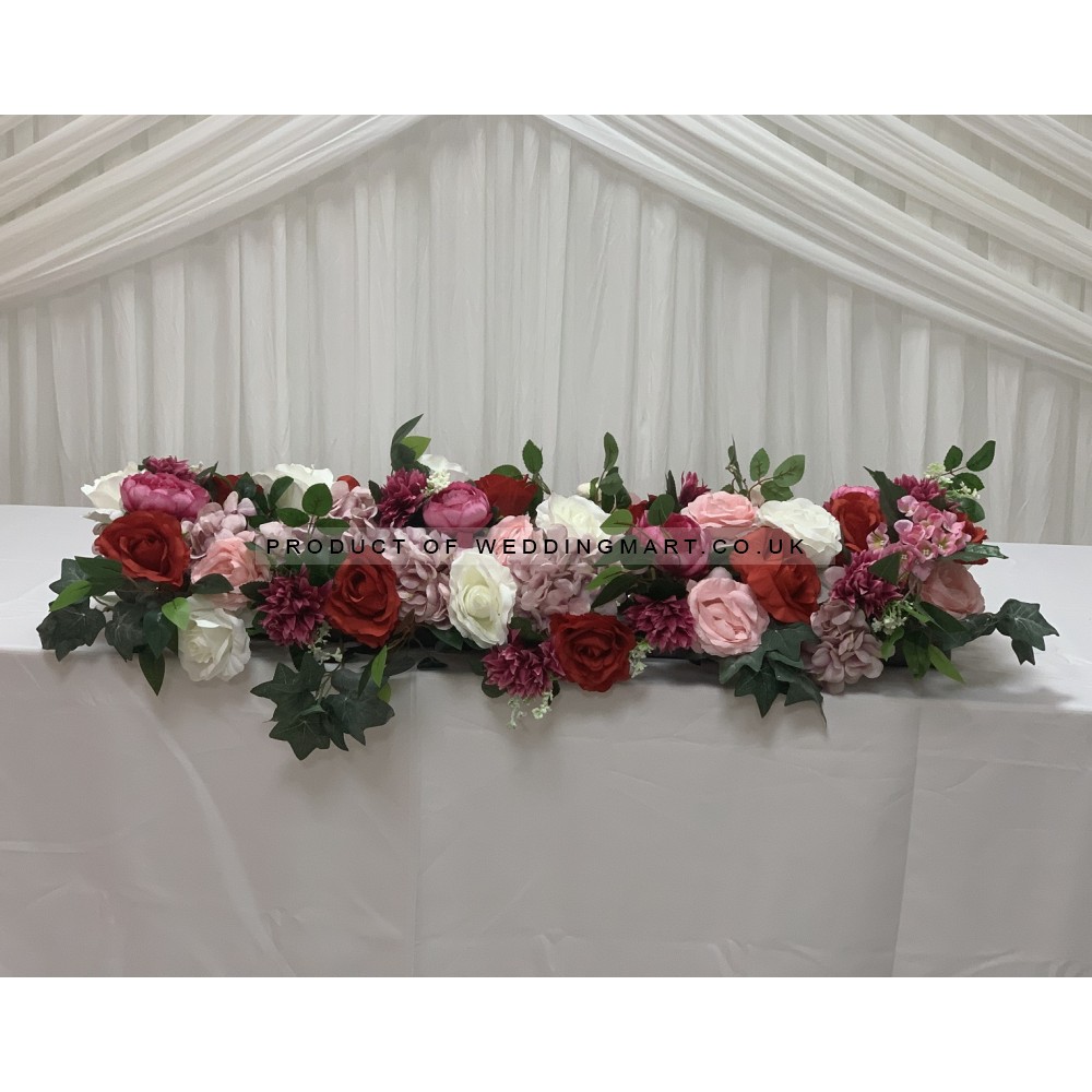 Wedding Table | Backdrops | Stage Decorative Floral Arrangement Runner - TR2205