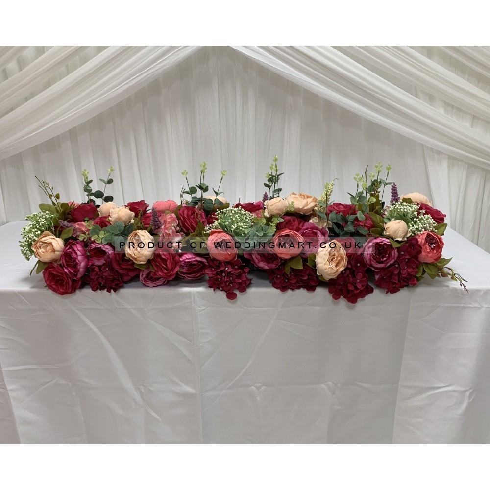 Wedding Table | Backdrops | Stage Decorative Floral Arrangement Runner - TR2201